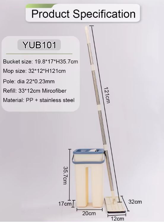 Miniatura 3 de Trapero Plegable Mopa Con Cubo